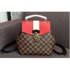 Louis Vuitton N40104 Clapton Backpack Damier Ebene Canvas Scarlet Louis Vuitton N40104 Clapton Backpack Damier Ebene Canvas Scarlet