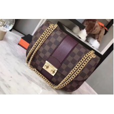 Louis Vuitton N64418 Damier Ebene Canvas Wight Bags Bordeaux Louis Vuitton N64418 Damier Ebene Canvas Wight Bags Bordeaux