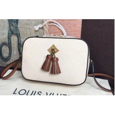 Louis Vuitton M44597 LV Saintonge Bags Monogram Empreinte Leather Crème Caramel Louis Vuitton M44597 LV Saintonge Bags Monogram Empreinte Leather Crème Caramel