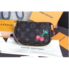 Louis Vuitton M58009 Mini Pochette Accessoires Monogram Canvas With Cherry Louis Vuitton M58009 Mini Pochette Accessoires Monogram Canvas With Cherry