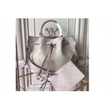 Louis Vuitton M54401 Girolata Mahina Leather Bags Grey Louis Vuitton M54401 Girolata Mahina Leather Bags Grey