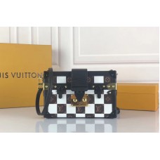 Louis Vuitton M53201 LV Petite Malle Monogram Canvas Creme