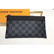 Louis Vuitton M44323 LV Pochette Discovery PM Damier Graphite Canvas
