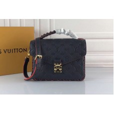 Louis Vuitton M43942 LV Monogram Empreinte Pochette Metis Bags Blue Louis Vuitton M43942 LV Monogram Empreinte Pochette Metis Bags Blue