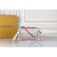 Louis Vuitton M67601 LV Beach Pouch Monogram coated canvas Red / Pink