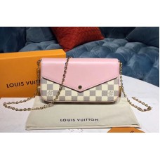 Louis Vuitton N60235 LV Pochette Felicie Damier Azur Canvas