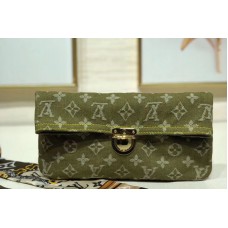 Louis Vuitton M44472 Clutch Bag Monogram Denim Green Louis Vuitton M44472 Clutch Bag Monogram Denim Green