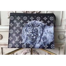 Louis Vuitton M66639 Monogram Canvas Lion Pochette Voyage MM Louis Vuitton M66639 Monogram Canvas Lion Pochette Voyage MM