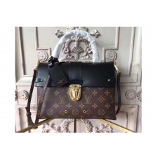 Louis Vuitton M43125 Monogram Canvas One Handle Flap Bags Black Louis Vuitton M43125 Monogram Canvas One Handle Flap Bags Black