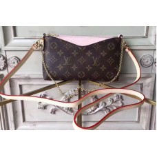 Louis Vuitton M41638 Monogram Canvas Pallas Clutch Bags Pink Louis Vuitton M41638 Monogram Canvas Pallas Clutch Bags Pink