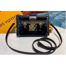 Louis Vuitton M54180 LV Petite Malle Bags Black Monogram Vernis Louis Vuitton M54180 LV Petite Malle Bags Black Monogram Vernis