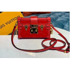 Louis Vuitton M54181 LV Petite Malle Bags Red Monogram Vernis Louis Vuitton M54181 LV Petite Malle Bags Red Monogram Vernis