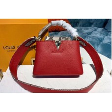 Louis Vuitton N95509 LV Capucines BB Bags Red Taurillon Leather