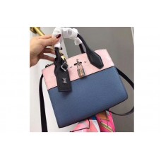 Louis Vuitton M53804 LV City Steamer Mini Bags Pink/Blue Taurillon leather Louis Vuitton M53804 LV City Steamer Mini Bags Pink/Blue Taurillon leather