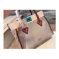 Louis Vuitton M53825 LV On My Side Twist calfskin and Monogram tufting on Grey Nappa Softy leather Louis Vuitton M53825 LV On My Side Twist calfskin and Monogram tufting on Grey Nappa Softy leather