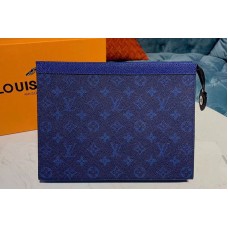 Louis Vuitton M61692 LV Pochette Voyage MM Bags Blue Monogram Canvas Louis Vuitton M61692 LV Pochette Voyage MM Bags Blue Monogram Canvas
