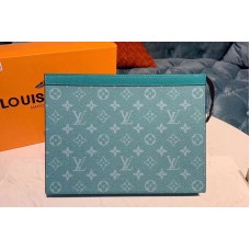 Louis Vuitton M61692 LV Pochette Voyage MM Bags Light Blue Monogram Canvas Louis Vuitton M61692 LV Pochette Voyage MM Bags Light Blue Monogram Canvas