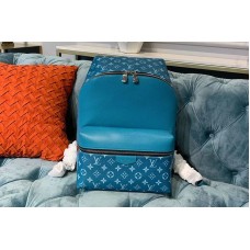 Louis Vuitton M30229 Discovery Backpack PM Bags Blue Monogram canvas and Taiga leather Louis Vuitton M30229 Discovery Backpack PM Bags Blue Monogram canvas and Taiga leather