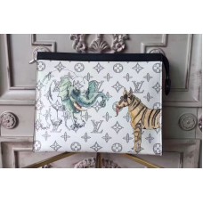 Louis Vuitton M66639 Monogram Canvas Zebra Pochette Voyage MM Louis Vuitton M66639 Monogram Canvas Zebra Pochette Voyage MM