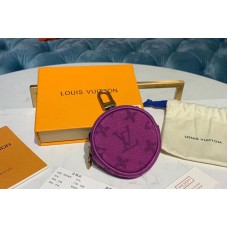 Louis Vuitton M68291 LV Purple Monogram Denim Bag Charm Key Holder Louis Vuitton M68291 LV Purple Monogram Denim Bag Charm Key Holder