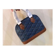 Louis Vuitton M55048 LV Alma BB Bags Denim Raw Blue
