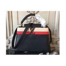 Louis vuitton M48864 LV Capucines MM Bags Black Taurillon leather Louis vuitton M48864 LV Capucines MM Bags Black Taurillon leather