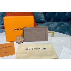 Louis Vuitton M68338 LV Zipped Card Holder Gray Monogram Empreinte leather Louis Vuitton M68338 LV Zipped Card Holder Gray Monogram Empreinte leather