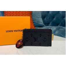 Louis Vuitton M68339 LV Zipped Card Holder Black Monogram Empreinte leather Louis Vuitton M68339 LV Zipped Card Holder Black Monogram Empreinte leather