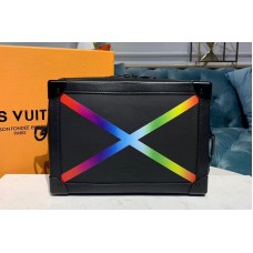 Louis Vuitton M30341 LV Soft Trunk Bags Black Taiga leather Louis Vuitton M30341 LV Soft Trunk Bags Black Taiga leather