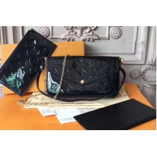 Louis Vuitton M61267 Pochette Felicie Monogram Vernis Black Louis Vuitton M61267 Pochette Felicie Monogram Vernis Black