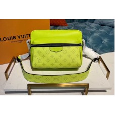 Louis Vuitton M30239 LV Outdoor Messenger Bags Lime Green Monogram canvas and Taiga Leather Louis Vuitton M30239 LV Outdoor Messenger Bags Lime Green Monogram canvas and Taiga Leather
