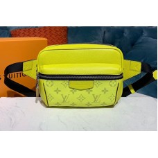 Louis Vuitton M30251 LV Outdoor Bumbag Bags Lime Green Monogram canvas and Taiga Leather Louis Vuitton M30251 LV Outdoor Bumbag Bags Lime Green Monogram canvas and Taiga Leather