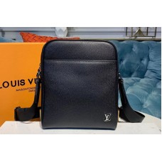 Louis Vuitton M30265 LV Alex Messenger BB Bags Black Taiga leather Louis Vuitton M30265 LV Alex Messenger BB Bags Black Taiga leather