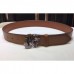 Gucci Camarel Leather Belt With Tiger Buckle Gucci Camarel Leather Belt With Tiger Buckle