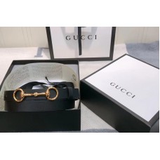 Women’s Gucci 230127 Leather belt 2cm in Black Leather