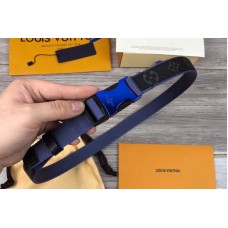 Louis Vuitton MP030S LV On The Go 30mm Monogram Eclipse Canvas Womens Belts