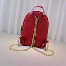 Gucci Soho leather chain backpack 431570 red Gucci Soho leather chain backpack 431570 red