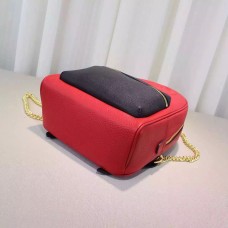 Gucci Soho leather chain backpack 431570 red and black Gucci Soho leather chain backpack 431570 red and black