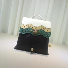 Gucci Leather studded backpack 432266 green Gucci Leather studded backpack 432266 green
