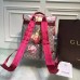 Gucci GG Blooms Chain Backpack Wine