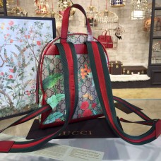 GUCCI SMALL TIAN GG SUPREME BACKPACK 427042 RED GUCCI SMALL TIAN GG SUPREME BACKPACK 427042 RED