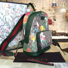 GUCCI SMALL TIAN GG SUPREME BACKPACK 427042 GREEN GUCCI SMALL TIAN GG SUPREME BACKPACK 427042 GREEN