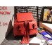 Gucci bamboo leather backpack orange