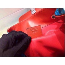 Gucci bamboo Python pattern backpack 370833 Blue/Orange