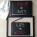 Gucci Leather GucciGhost Print Zip Pouch Clutch Bag 445597 Black/Letter 2016(742601)