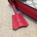 Gucci padlock GG supreme clutch 432125 red