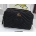 Gucci GG Marmont Cosmetic Case Bag 476165 Black 2017 Gucci GG Marmont Cosmetic Case Bag 476165 Black 2017