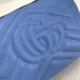 Gucci GG Marmont Cosmetic Case Bag 476165 Blue 2017 Gucci GG Marmont Cosmetic Case Bag 476165 Blue 2017