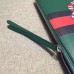 Gucci web and snake leather messenger 429016 green