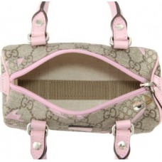 Gucci Supreme Canvas Top Handle Bag Pink